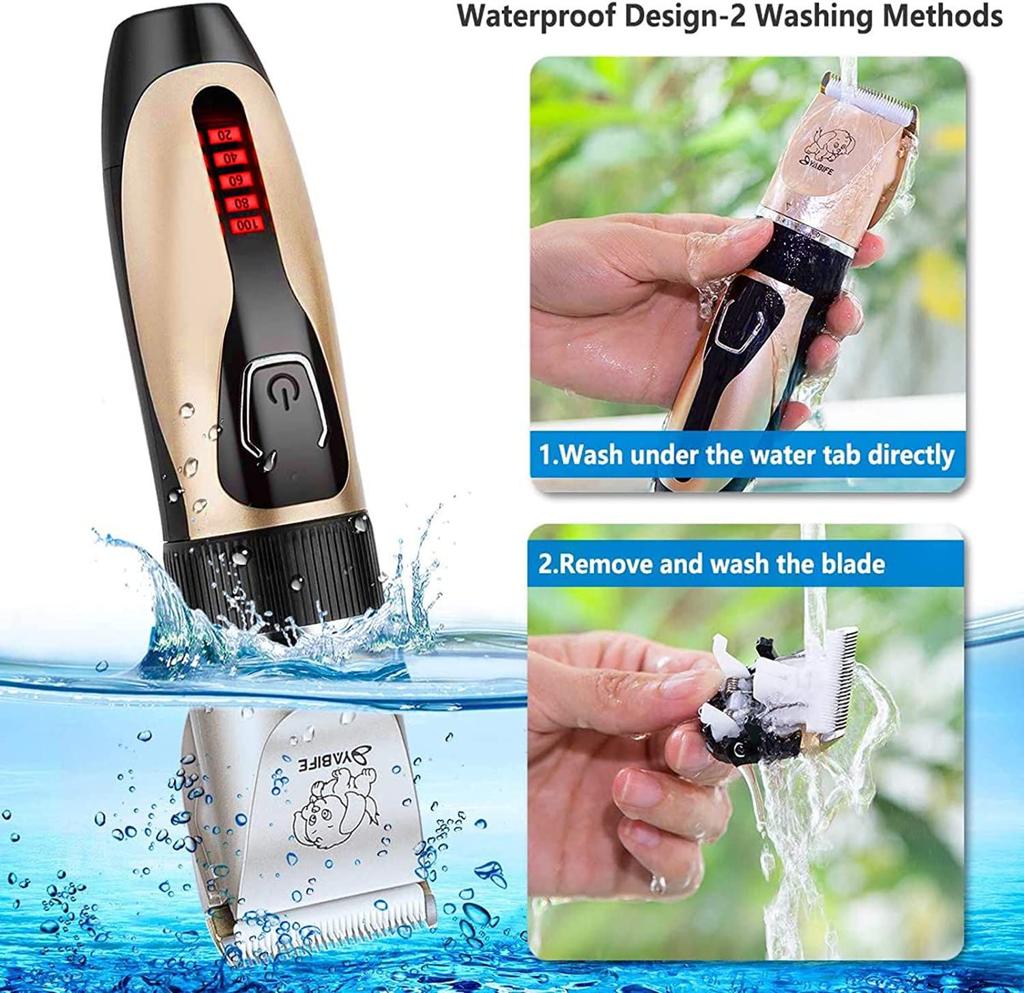 47502 - Rechargable Waterproof Pet Grooming Clippers USA