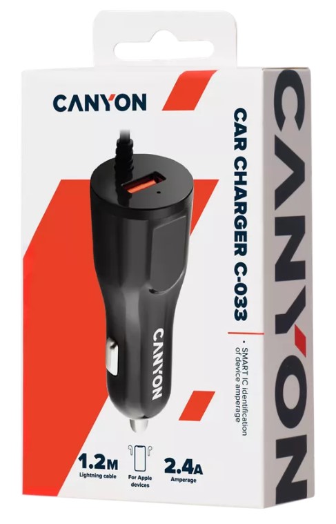 48135 - Canyon USB Car Adapter plus Lightning Cable Europe