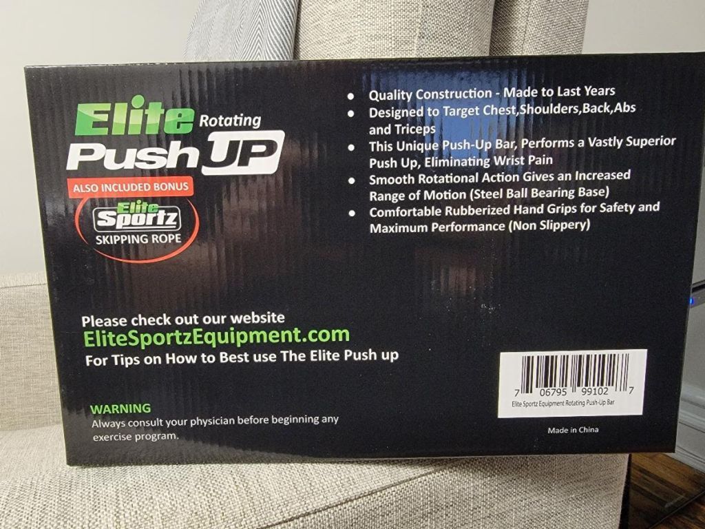 50938 - Elitesportz Pushup Grips With Bonus Jump Rope USA